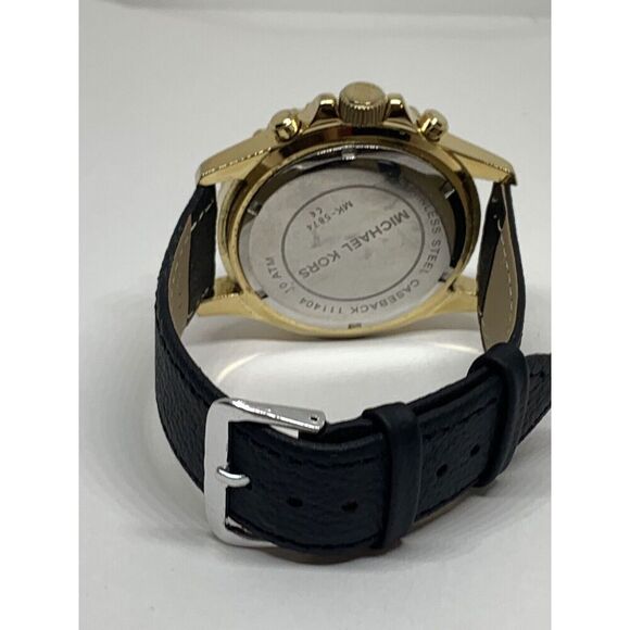 Michael Kors MK5874 Women's Leather Analog Dial Quartz Genuine Watch Watch BP611 - Picture 9 of 11